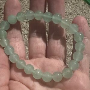 Natural Jade Beaded Bracelet